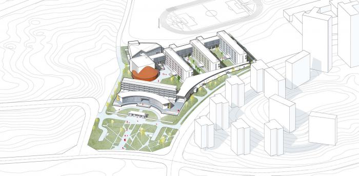 BIM建筑|立体“院落”空间：云南师范大学实验中学 / 清华大学建筑设计院 + 清华大学建筑学院