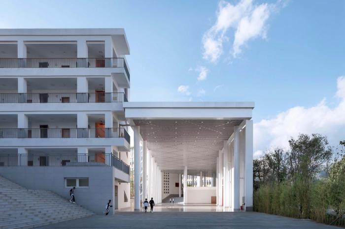 BIM建筑|立体“院落”空间：云南师范大学实验中学 / 清华大学建筑设计院 + 清华大学建筑学院