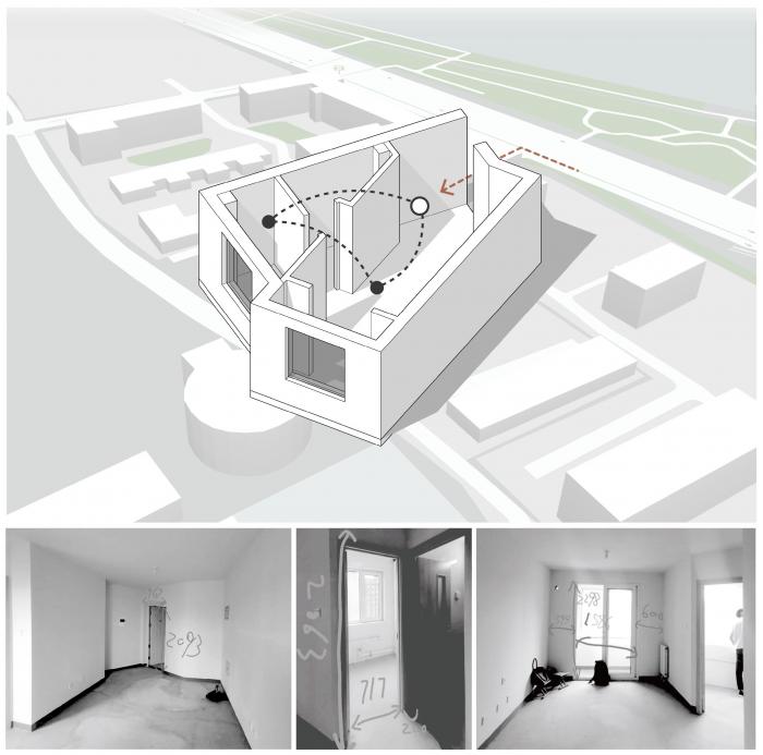BIM建筑|「 微 居 」一种极小户型的空间释放 / 戏构建筑设计