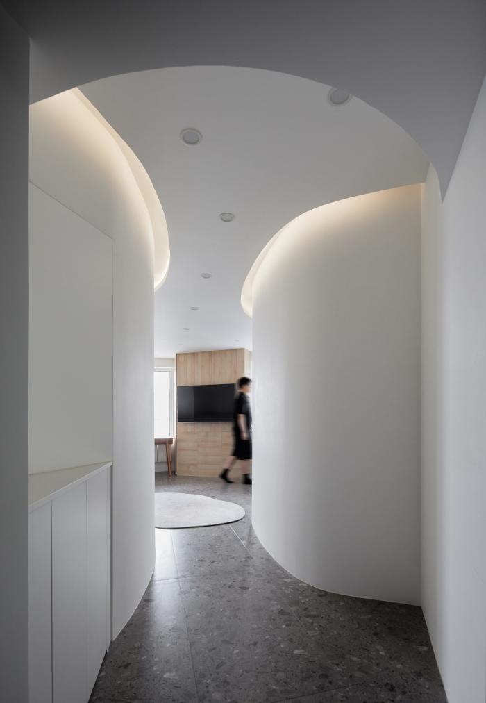 BIM建筑|「 微 居 」一种极小户型的空间释放 / 戏构建筑设计