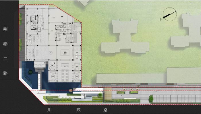 BIM建筑|素雅与轻奢并存：成都金地商置&弘阳地产·梵锦108生活体验馆 / 成执设计