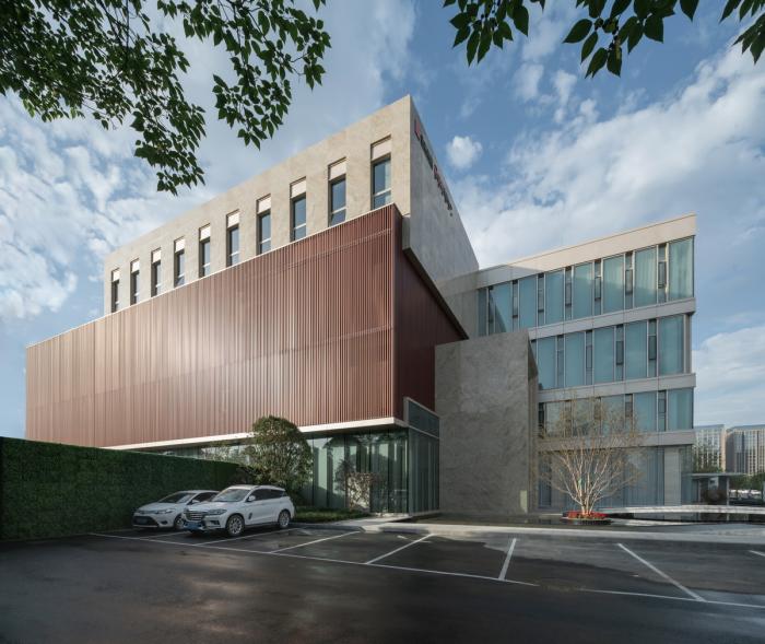 BIM建筑|素雅与轻奢并存：成都金地商置&弘阳地产·梵锦108生活体验馆 / 成执设计