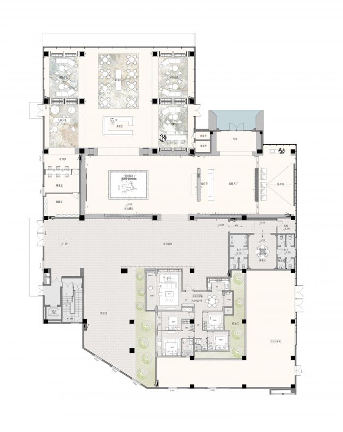 BIM建筑|素雅与轻奢并存：成都金地商置&弘阳地产·梵锦108生活体验馆 / 成执设计