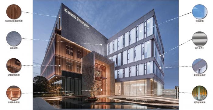 BIM建筑|素雅与轻奢并存：成都金地商置&弘阳地产·梵锦108生活体验馆 / 成执设计