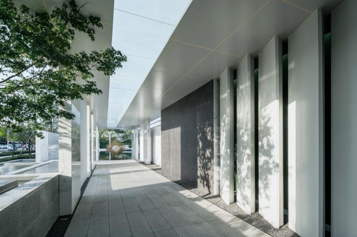 BIM建筑|素雅与轻奢并存：成都金地商置&弘阳地产·梵锦108生活体验馆 / 成执设计