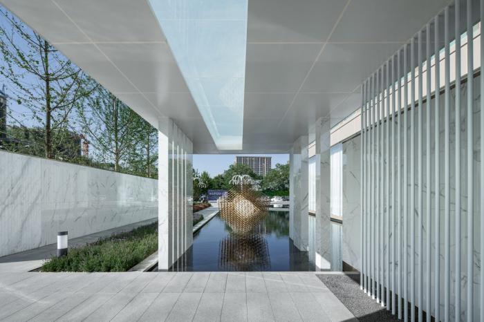 BIM建筑|素雅与轻奢并存：成都金地商置&弘阳地产·梵锦108生活体验馆 / 成执设计