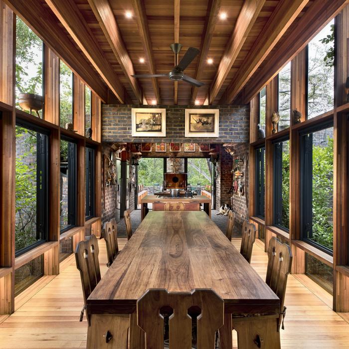 BIM建筑|清幽简居，消隐于森林：南非狭长之宅