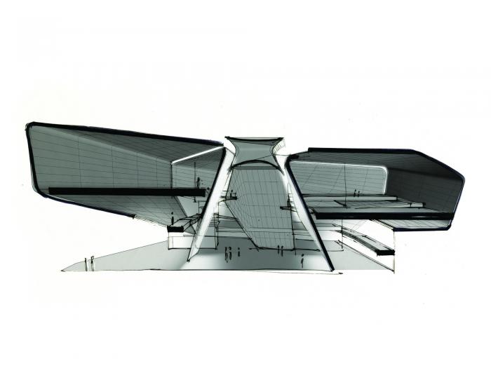 BIM建筑|如“风车”般旋转：美国奥林匹克博物馆 / DS+R