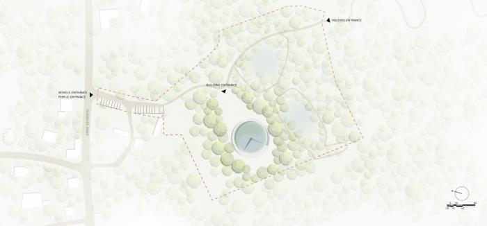 BIM建筑|美国桑迪胡克永久性纪念空间竞标方案：我所看着的世界 / 平时建筑事务所