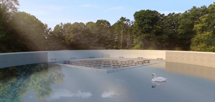 BIM建筑|美国桑迪胡克永久性纪念空间竞标方案：我所看着的世界 / 平时建筑事务所