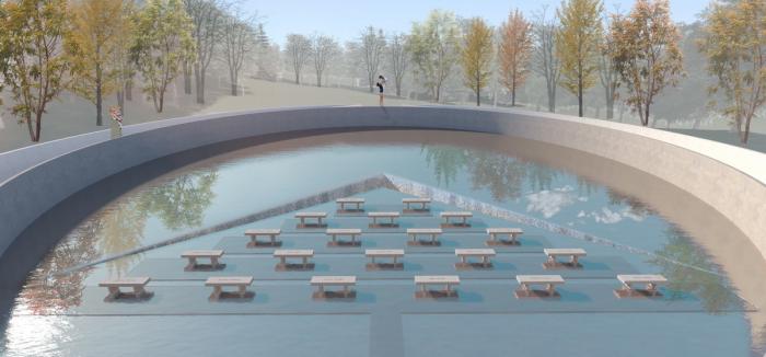 BIM建筑|美国桑迪胡克永久性纪念空间竞标方案：我所看着的世界 / 平时建筑事务所