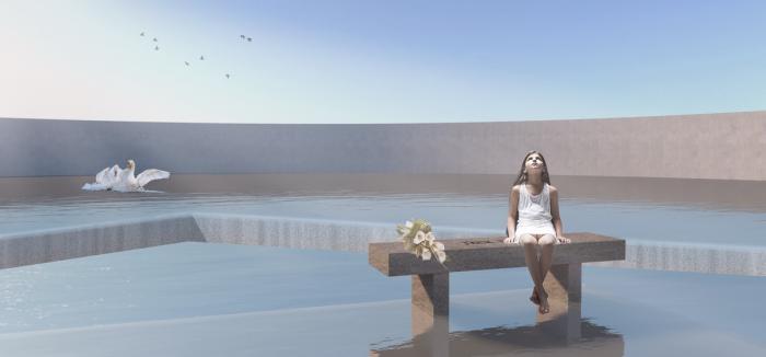 BIM建筑|美国桑迪胡克永久性纪念空间竞标方案：我所看着的世界 / 平时建筑事务所