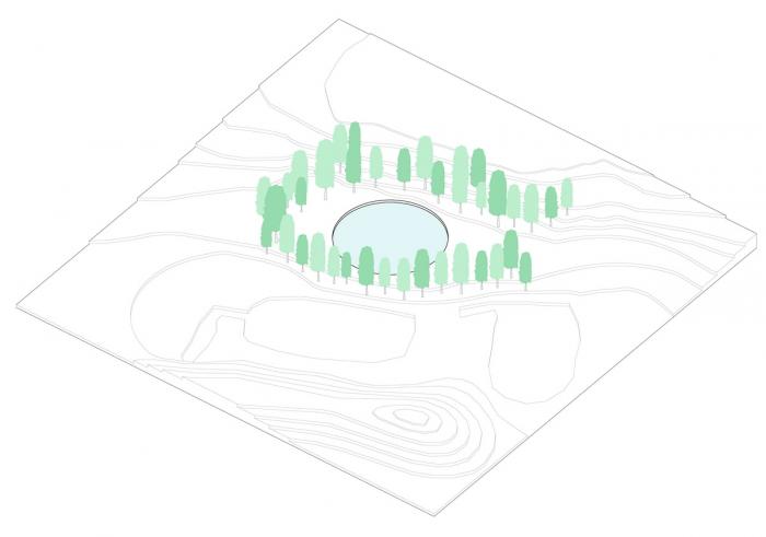 BIM建筑|美国桑迪胡克永久性纪念空间竞标方案：我所看着的世界 / 平时建筑事务所