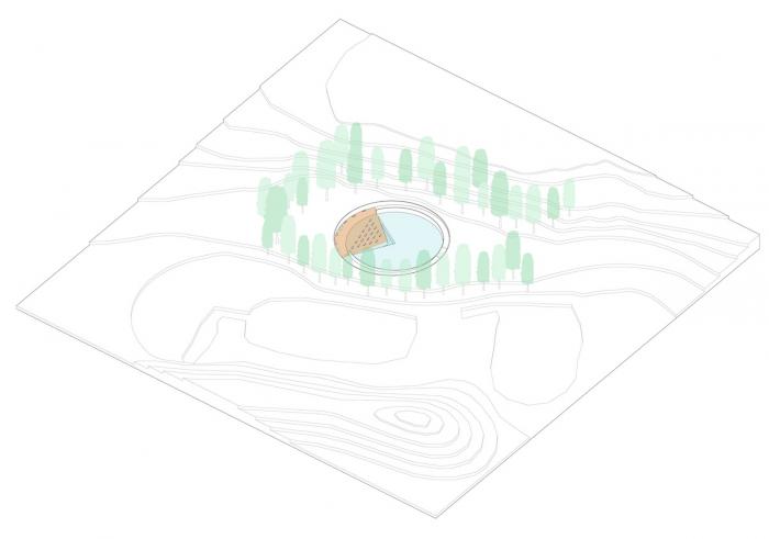 BIM建筑|美国桑迪胡克永久性纪念空间竞标方案：我所看着的世界 / 平时建筑事务所