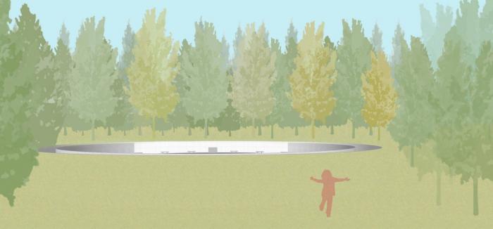 BIM建筑|美国桑迪胡克永久性纪念空间竞标方案：我所看着的世界 / 平时建筑事务所
