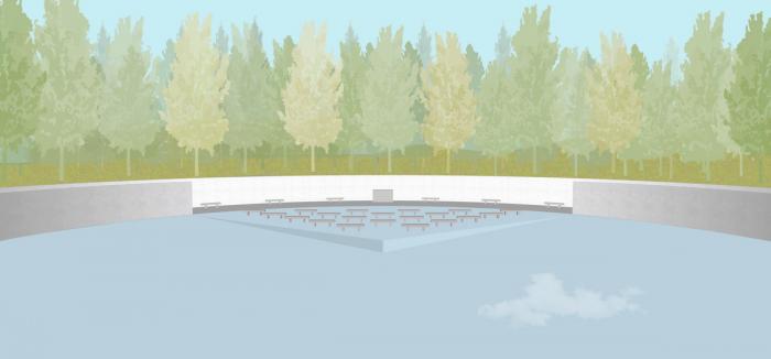 BIM建筑|美国桑迪胡克永久性纪念空间竞标方案：我所看着的世界 / 平时建筑事务所