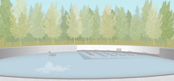 BIM建筑|美国桑迪胡克永久性纪念空间竞标方案：我所看着的世界 / 平时建筑事务所