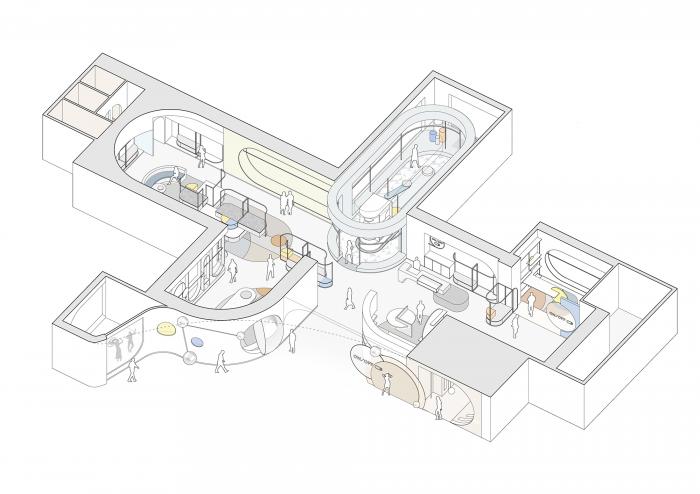 BIM建筑|犹如置身抽象派和构成主义美术馆——ON/OFF时尚买手店 / Studiolite