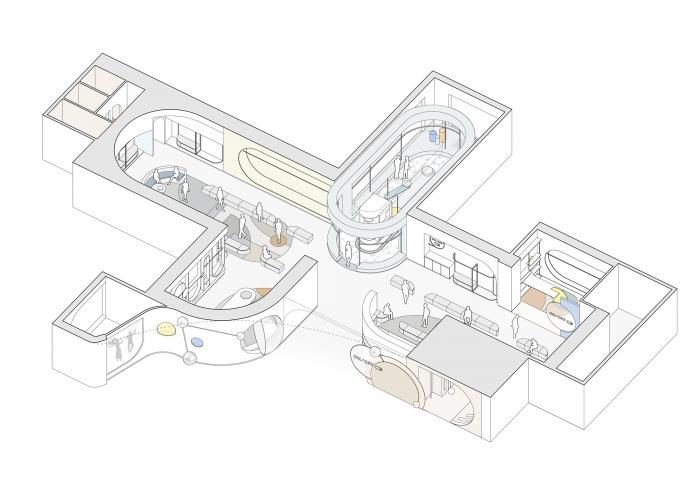 BIM建筑|犹如置身抽象派和构成主义美术馆——ON/OFF时尚买手店 / Studiolite