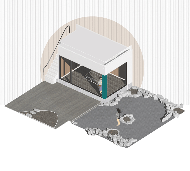 BIM建筑|一米藏：在100平米的院子里不动声色地炫技