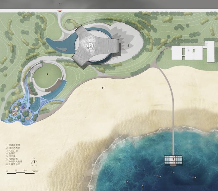 BIM建筑|场域空间与艺术镜像：世茂 · 浪花艺术馆 / 北京日清建筑设计