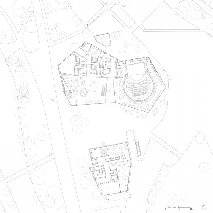 BIM建筑|海尔布隆科技馆，螺旋围合的马蹄形空间