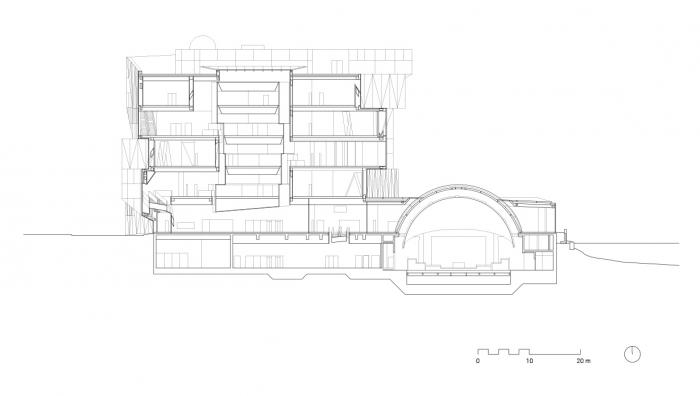 BIM建筑|海尔布隆科技馆，螺旋围合的马蹄形空间