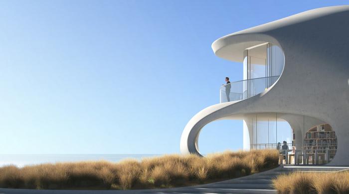 BIM建筑|MAD新作“云洞图书馆”即将落成