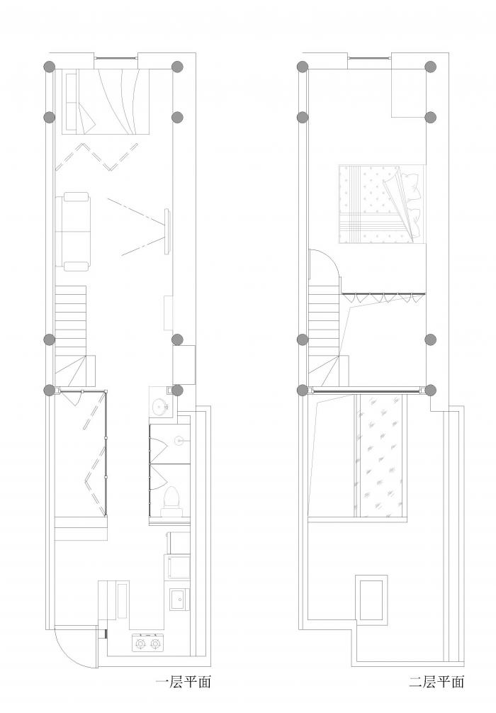 BIM建筑|后海婚房，胡同大杂院里年轻人的居所更新 / 清筑建筑
