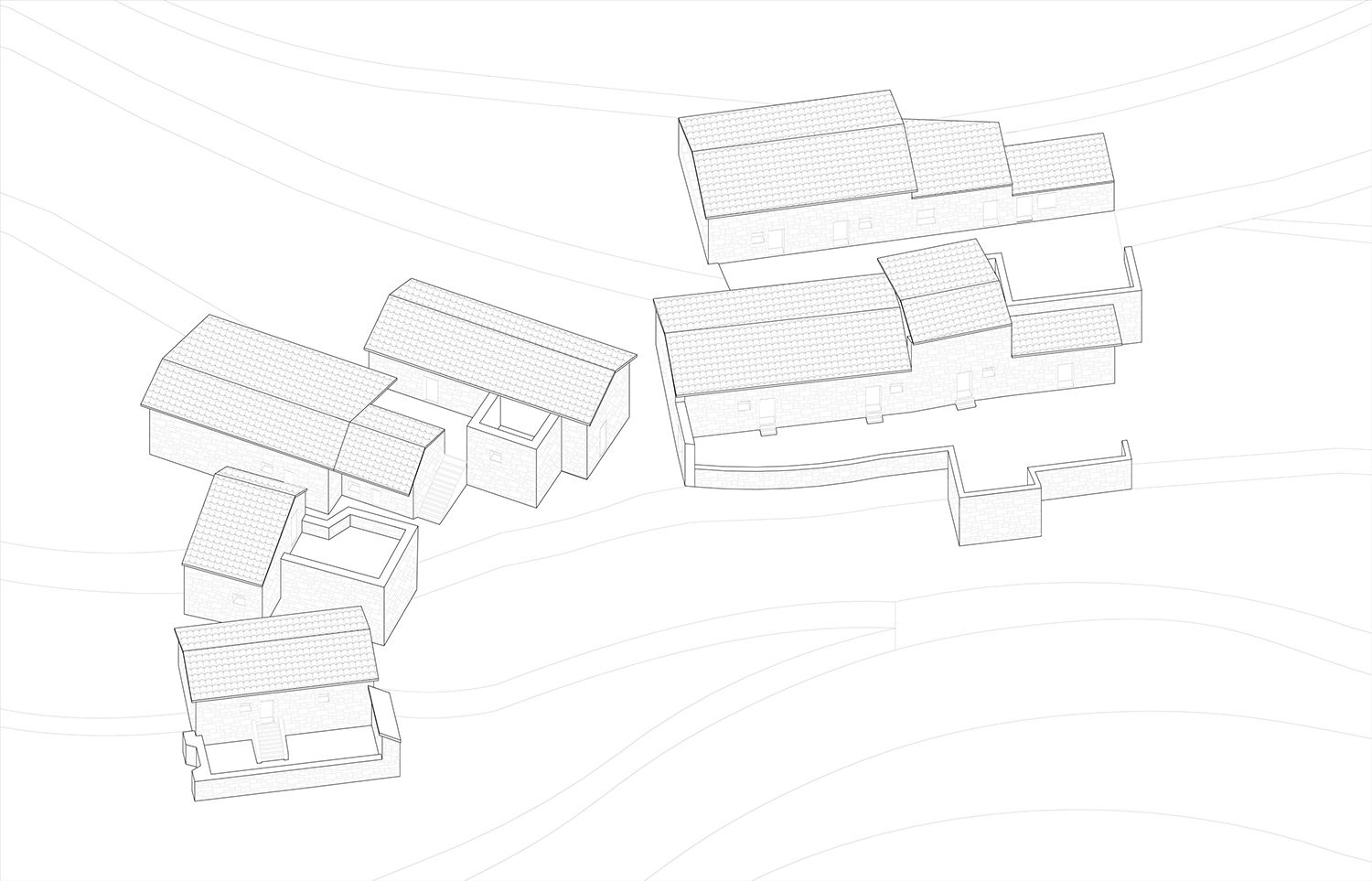 BIM建筑|百美村宿•拉毫石屋 / 原榀建筑事务所