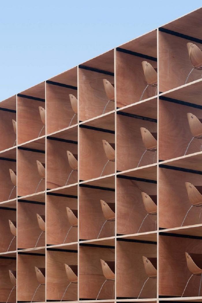 BIM建筑|城市搭建&乡村重生，“低技派”的胶合板的灵活运用 / ROOI