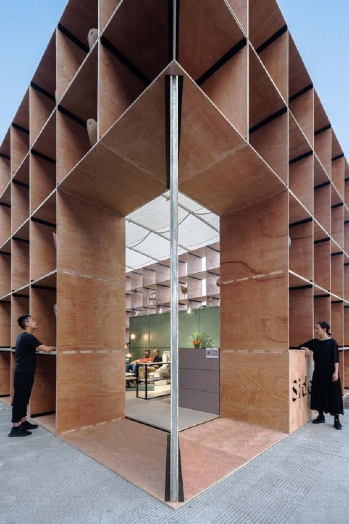 BIM建筑|城市搭建&乡村重生，“低技派”的胶合板的灵活运用 / ROOI