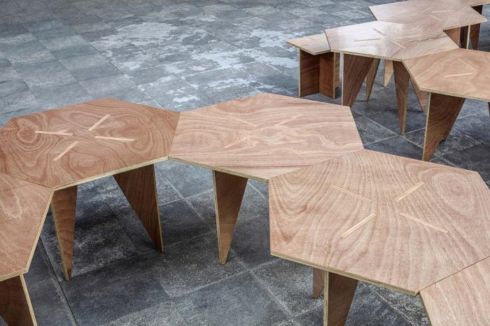 BIM建筑|城市搭建&乡村重生，“低技派”的胶合板的灵活运用 / ROOI