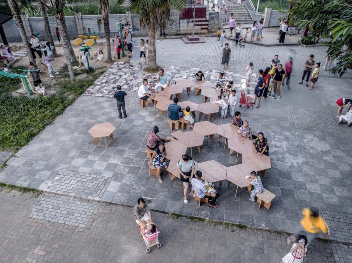 BIM建筑|城市搭建&乡村重生，“低技派”的胶合板的灵活运用 / ROOI