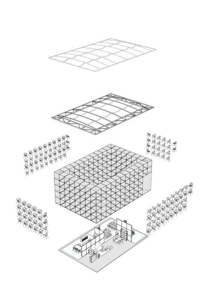 BIM建筑|城市搭建&乡村重生，“低技派”的胶合板的灵活运用 / ROOI