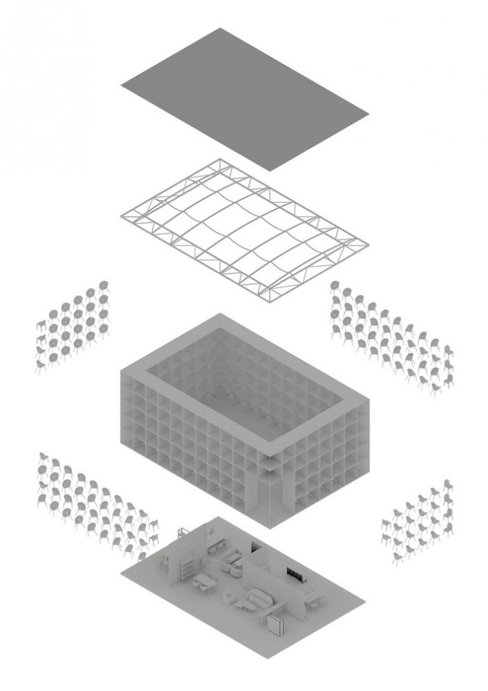 BIM建筑|城市搭建&乡村重生，“低技派”的胶合板的灵活运用 / ROOI