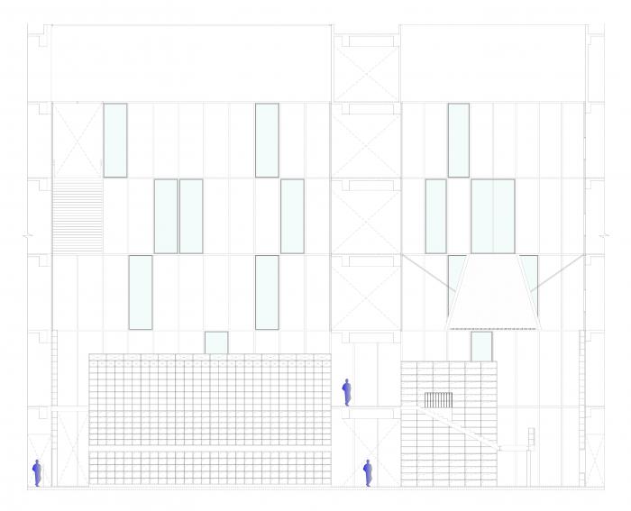 BIM建筑|源平·美璟书店：隐秘在采光中庭中的书店 / 上海严旸建筑设计工作室