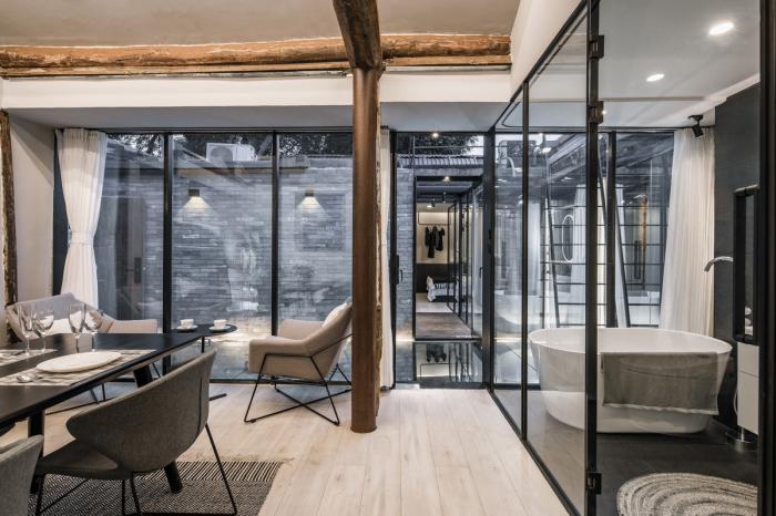 BIM建筑|胡同里的镜面院子 - 宝钞胡同隐院 / DAGA大观建筑