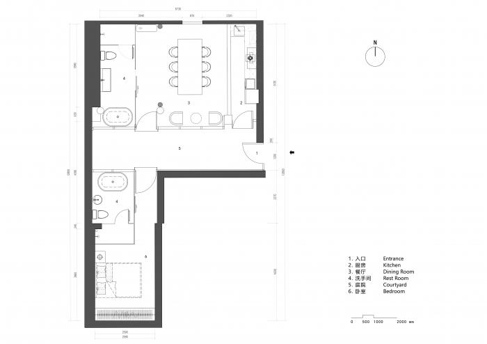 BIM建筑|胡同里的镜面院子 - 宝钞胡同隐院 / DAGA大观建筑