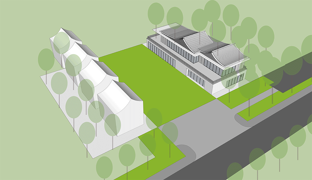 BIM建筑|稽山前造园记 - 绍兴满园 / ZSD卓时设计