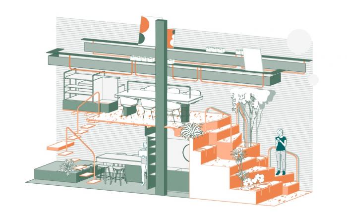 BIM建筑|离宅半米办公空间设计，宁波 / 离宅半米0.5m studio