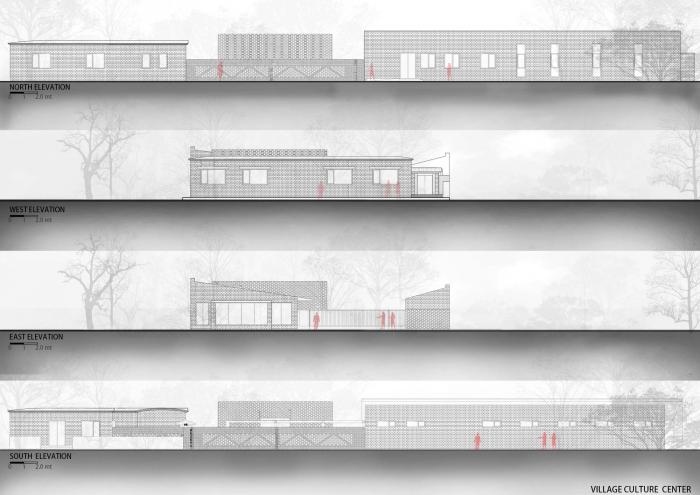 BIM建筑|姜庄村改造 / 袁野建筑工作室