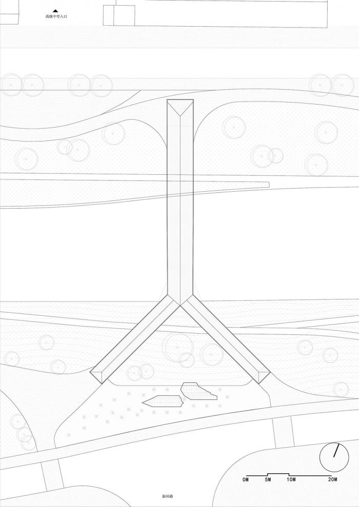 BIM建筑|平静之中见张力：深圳坪山高级中学跨河人行桥 / 南沙原创