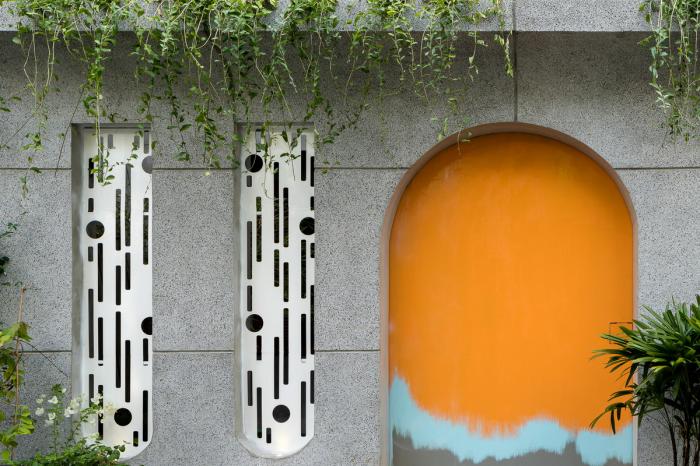 BIM建筑|绿植点缀垂直天井，活力与静谧美感的平衡：越南V别墅