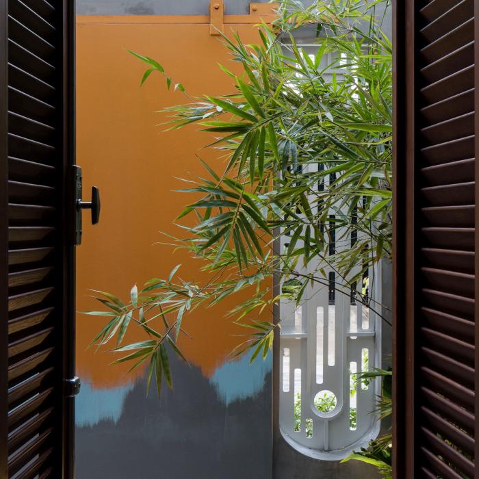 BIM建筑|绿植点缀垂直天井，活力与静谧美感的平衡：越南V别墅