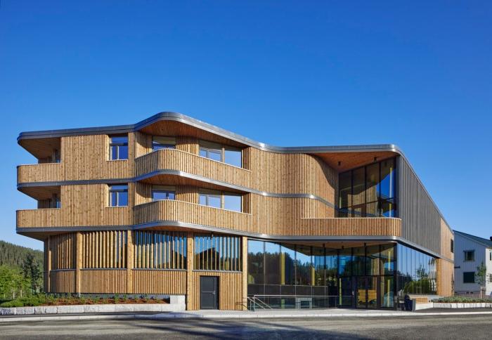 BIM建筑|挪威收藏图书馆：垂直木材编织出柔和立面 / Helen & Hard