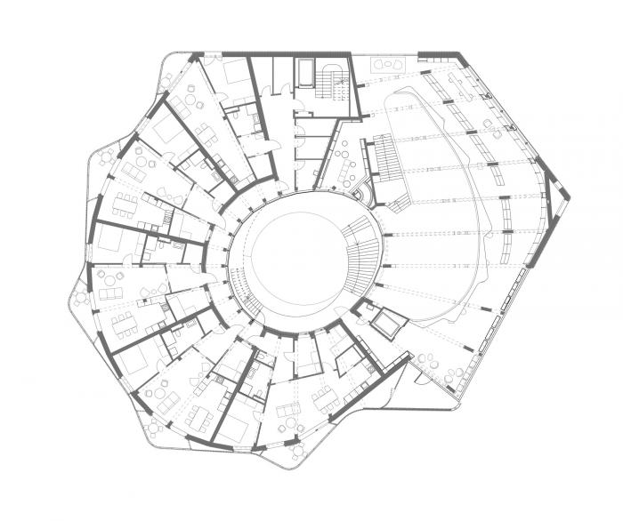 BIM建筑|挪威收藏图书馆：垂直木材编织出柔和立面 / Helen & Hard