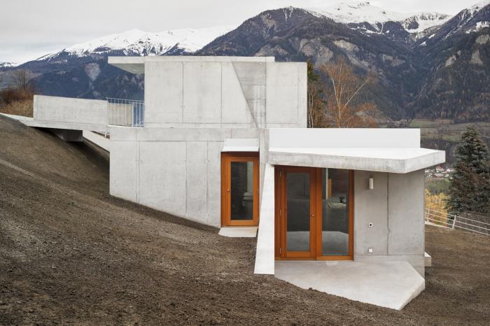 BIM建筑|群山环抱之中，“折叠百变”的混凝土小屋