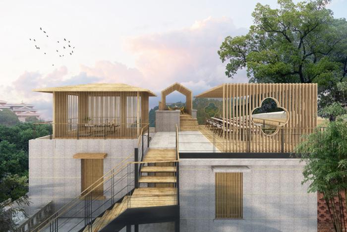 BIM建筑|南洋华侨老别墅变身记·俱舍茶集 / WDD维度点设计