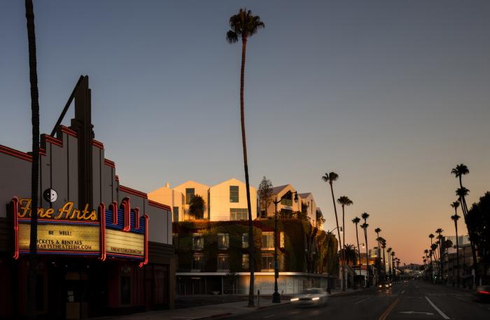 BIM建筑|MAD美国首个项目“比弗利山丘庭院”竣工，“山坡”上的小村庄